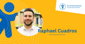 Raphael Cuadros, neuer stellvertretender Geschäftsführer des Kinderschutzbundes Berlin.